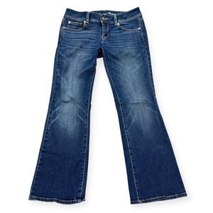 American Eagle Jeans Women's Size 6 Blue Medium Wash Slim Boot Flared Low Rise